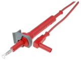 Cablu de masurare ELECTRO 20A, 1.2m, Rosu, CAT III 1000V, Silicon, Mufa Banana 4mm