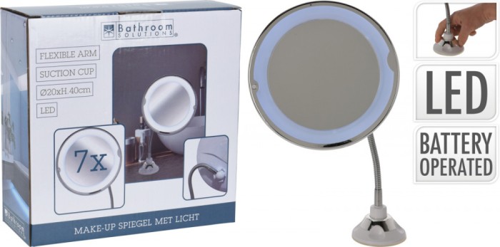 Oglinda de Machiaj cu LED si Brat Flexibil