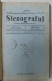 STENOGRAFUL , ORGAN AL SOCIETATII ROMANE DE STENOGRAFIE , REVISTA LUNARA , FONDATOR HENRI STAHL , ANUL II , COMPLET , COLEGAT DE 12 NUMERE , 15 IANUA