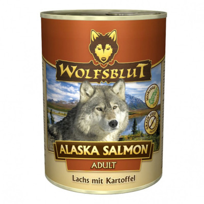 Tin WOLFSBLUT Alaska Salmon Adult 395 g foto