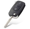 Carcasa cheie auto Techstar 2 butoane compatibila VW Golf MK4, Passat B5, Bora 1998&ndash;2001 &ndash; lama HU66, pentru baterie CR1620