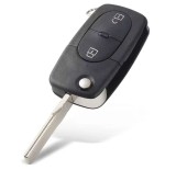 Carcasa cheie auto Techstar 2 butoane compatibila VW Golf MK4, Passat B5, Bora 1998&ndash;2001 &ndash; lama HU66, pentru baterie CR1620