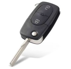 Carcasa cheie auto Techstar 2 butoane compatibila VW Golf MK4, Passat B5, Bora 1998&ndash;2001 &ndash; lama HU66, pentru baterie CR1620