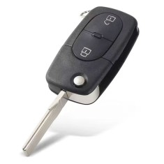 Carcasa cheie auto Techstar 2 butoane compatibila VW Golf MK4, Passat B5, Bora 1998&ndash;2001 &ndash; lama HU66, pentru baterie CR1620