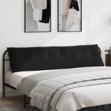 vidaXL Perna pentru spate Negru 200 x 50 cm Țesătură din corduroy 42014982