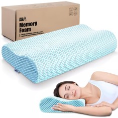 Pernă Ortopedică din Spumă cu Memorie, Linomag&reg;, Design Ergonomic pentru Suport Cervical, Relaxare și Aliniere a Coloanei, Ideală pentru Durerea de G&acirc;