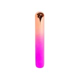 Stimulator clitoris NU SENSUELLE Aluminum Rumba, cu funcție de &icirc;ncălzire, 12 funcții de vibrație, roz
