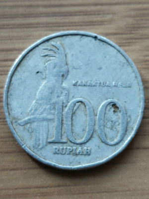 Moneda Indonezia 100 Rupiah 2002 foto