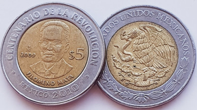 2079 Mexic 5 Pesos Filomeno Mata km 907 foto