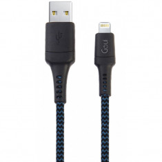 Cablu Date si Incarcare USB la Lightning Goui Tough, 1.5 m, Bleumarin - Negru G-LC15-8PINBK