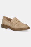 MICHAEL Michael Kors mocasini din piele intoarsa Eden femei, culoarea bej, cu toc plat, 40R5EDMS1S.297