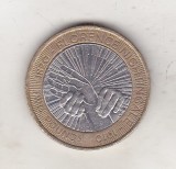 bnk mnd Marea Britanie Anglia 2 lire 2010 bimetal , comemorativa