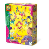 Set creativ - Bijuterii cu pompoane caluti, SES Creative