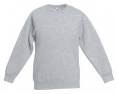 Pulover FRUIT OF THE LOOM Kids Sweat Grey foto