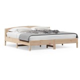 Cumpara ieftin Cadru de pat fara saltea, 180x200 cm, lemn masiv pin