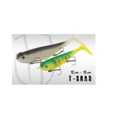 SHAD COLMIC HERAKLES T-SHAD CHARTREUSE BLOODY 12CM 2BUCATI/PLIC foto