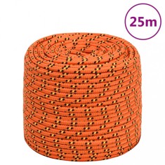 Gossi franghie de barca, portocaliu, 6 mm, 25 m, polipropilena