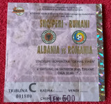 Bilet (rar) meci fotbal ALBANIA - ROMANIA (06.09.2006)
