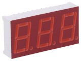 Afișaj LED 7 Segmente 3 Cifre Roșu 14.22mm
