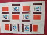 reclame pe cutii chibrite din fabrici Romania -RSR , stare exceptionala .Fabrici chibrite Braila ,6 bucati