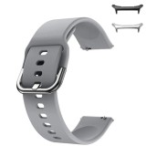 Curea din silicon compatibila cu Samsung Galaxy Watch Ultra2, Telescoape QR, 22mm, Shark Gray
