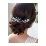 Cumpara ieftin Accesoriu de Par Mireasa cu Strasuri 20x2cm, Argintie - 30214
