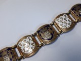 BRATARA vintage 1900 FRANTA BRETAGNE BREIZ cu email SPLENDIDA de efect UNICAT