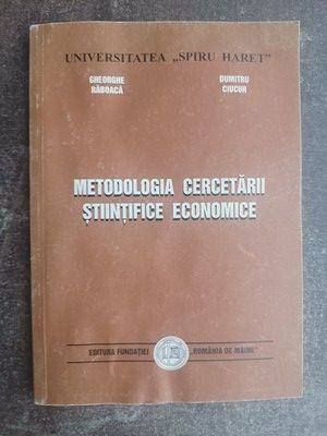 Metodologia cercetarii stiintifice economice- Gheorghe Raboaca, Dumitru Ciucur foto