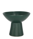 Vaza flori portelan verde Aulis 18x15 cm