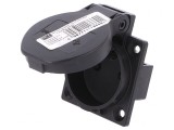 Conector Alimentare AC 2P+PE 230V 16A Negru