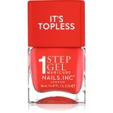 Nails Inc. It&rsquo;s Topless lac de unghii sub forma de gel pentru un efect de lunga durata culoare Jennifer 14 ml