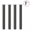 vidaXL Picioare de masă de bar, antracit, 4 buc., 100-102 cm, oțel