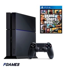 Consola Sony Playstation 4 Ps4 500gb + Controller + Gta 5 PlayStation 4, Second-Hand