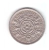 Moneda Anglia 2 shilling / 2 shillings 1957, stare buna, curata, Europa, Cupru-Nichel