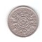 Moneda Anglia 2 shilling / 2 shillings 1957, stare buna, curata