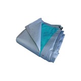 Cumpara ieftin Prelata Impermeabila DSH 4x6m, 220 g/mp, Argintiu/Verde, Inele Aluminiu, Protectie UV, Agricultura, Constructii