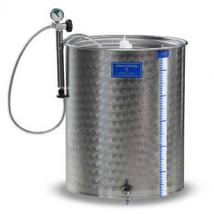 Cisterna inox pentru fermentare si stocare vin Marchisio SPA, capac flotant cu garnitura foto