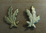 C7 2 - petlite militare - laur mare auriu - piesa de colectie