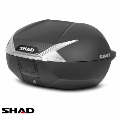 Cutie portbagaj (topcase) Shad model SH47 culoare: negru (volum: 47 litri) &amp;ndash; include placa de montaj foto
