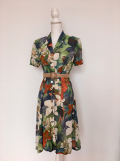 Rochie retro imprimeu floral foto