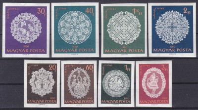 DB1 Ungaria NDT 1960 Laseta Dantela 7 v. MNH + 1 v. MH ( 40 f ) 2 poze foto