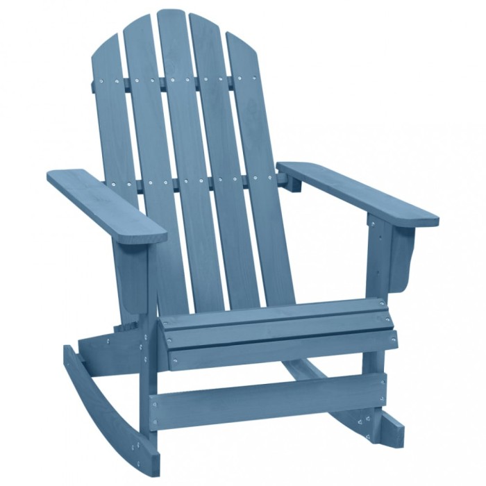 Gossi scaun balansoar de gradina adirondack albastru lemn masiv brad