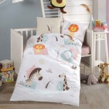Cumpara ieftin Lenjerie Patut Bebe Sweet Zoo Bej (Bumbac 100%)