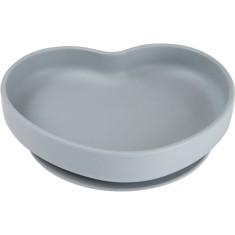 Canpol babies Heart farfurie cu ventuză Grey 1 buc