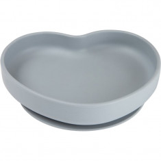 canpol babies Heart farfurie cu ventuză Grey 1 buc