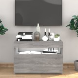 vidaXL Comodă TV cu lumini LED, gri sonoma, 60x35x40 cm