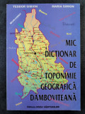 Teodor Simion, Maria Simion - Mic dicţionar de toponimie geografică d&acirc;mboviţeană