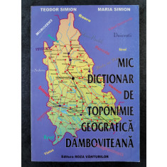 Teodor Simion, Maria Simion - Mic dicţionar de toponimie geografică d&acirc;mboviţeană