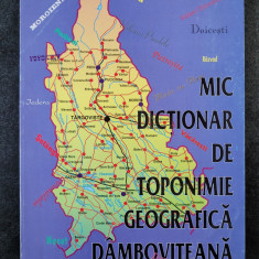 Teodor Simion, Maria Simion - Mic dicţionar de toponimie geografică dâmboviţeană