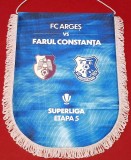 Fanion de protocol-oficial - meci fotbal FC ARGES PITESTI - FARUL CONSTANTA (sezonul 2026-2027 - etapa 5-a)